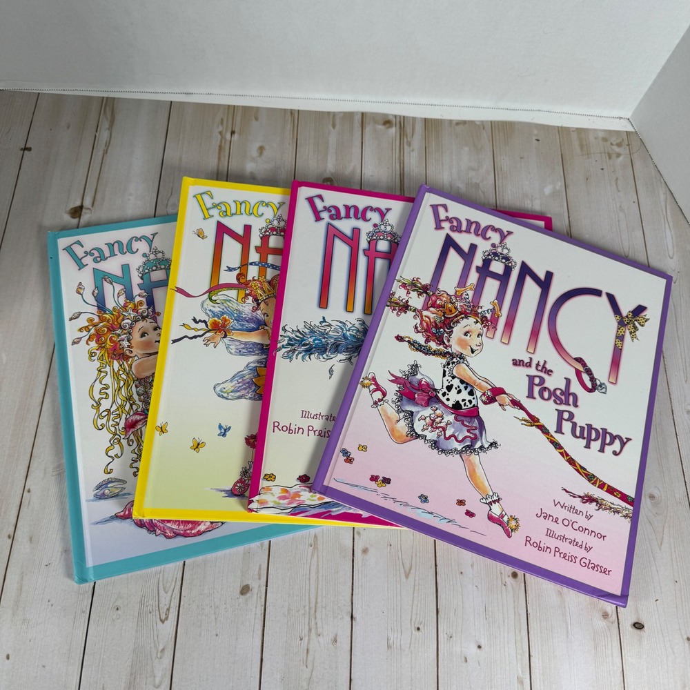 Fancy Nancy by Jane‎ O\'Connor 4-Book Lot HarperCollins 2006-2009 Hardcover